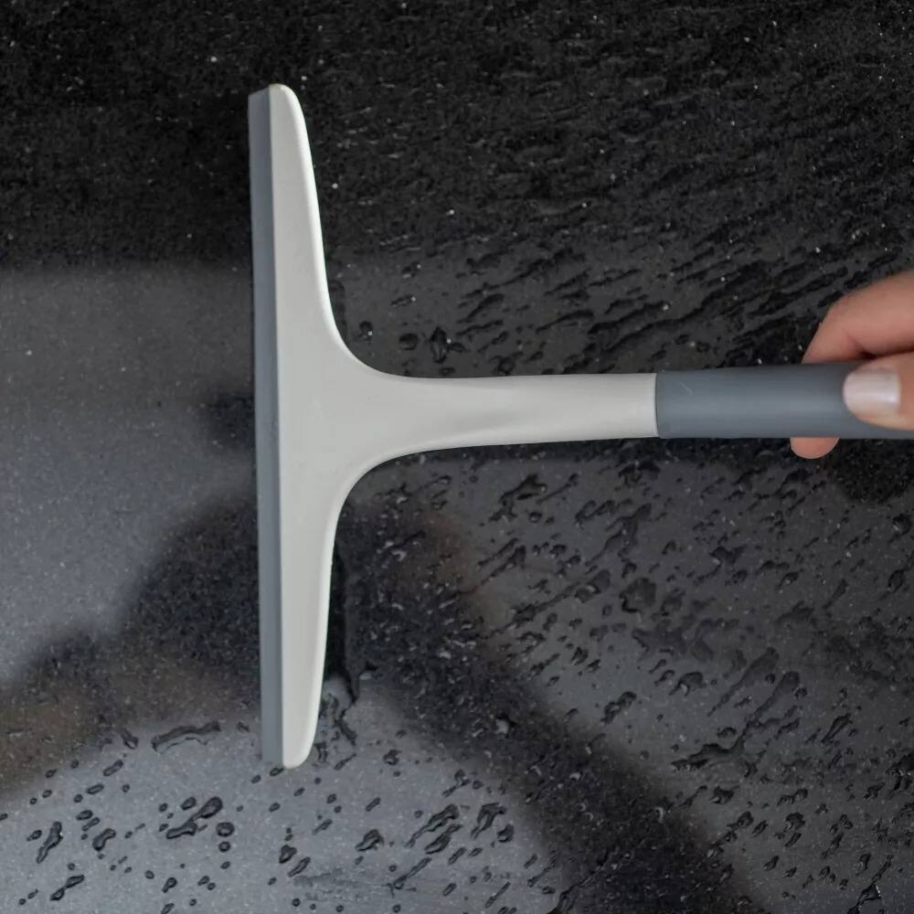 Alt View 5. OU - OU Silicone Squeegee for Windows, Shower & Glass, Lightweight Cleaner with Nonslip Handle and Hanging Loop.