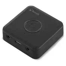 Bonelk - Fly Wireless Bluetooth Audio Transmitter with Headphone Flight Adapter - Black