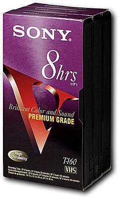 Angle Standard. Sony - T-160 VHS Cassettes (3-pack).