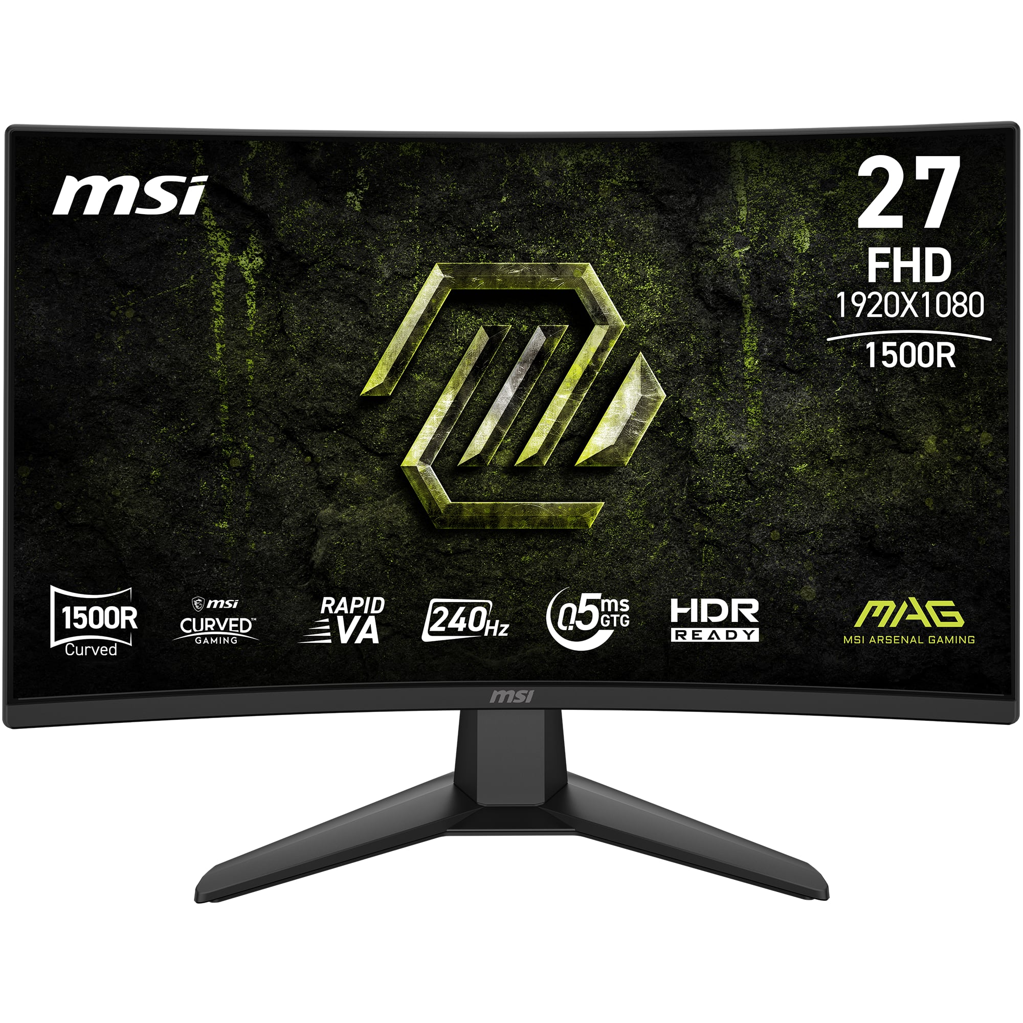 MSI - MAG 274CXF X24 27" Curved LCD FHD 240Hz 0.5ms Adaptive Sync Gaming Monitor with HDR ready (DisplayPort,HDMI) - Metallic Black