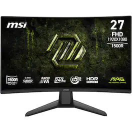 MSI - MAG 274CXF X24 27" Curved LCD FHD 240Hz 0.5ms Adaptive Sync Gaming Monitor with HDR ready (DisplayPort,HDMI) - Metallic Black
