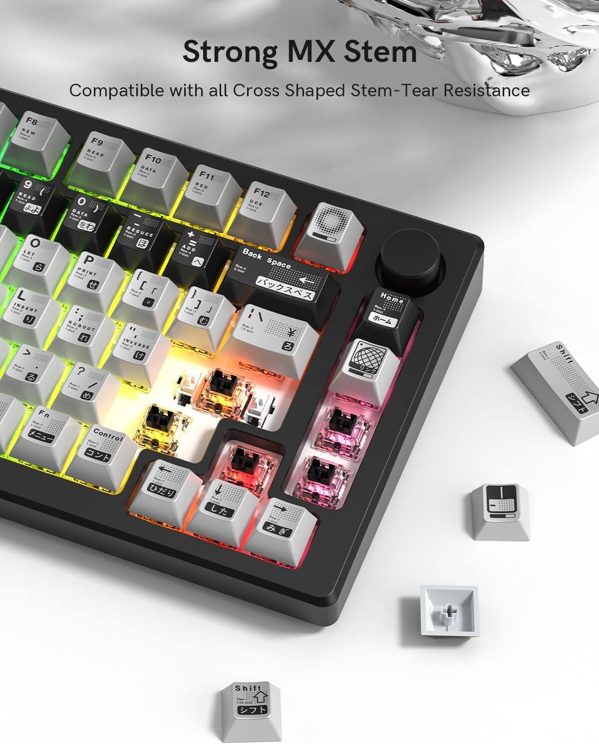 Strong MX Stem  
Compatible with all Cross Shaped Stem-Tear Resistance