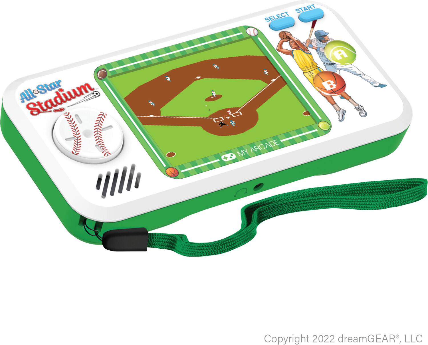 All-Star Stadium  
MY ARCADE  
SELECT START  
Copyright 2022 dreamGEAR, LLC