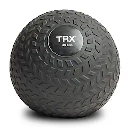 TRX - 40 Pound Weighted Slam Ball for Full Body High Intensity Workouts - Black