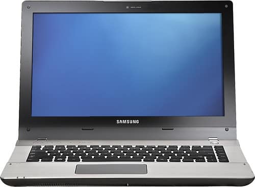 Front Standard. Samsung - Laptop / Intel® Core™ i5 Processor / 14" Display / 6GB Memory / 750GB Hard Drive.