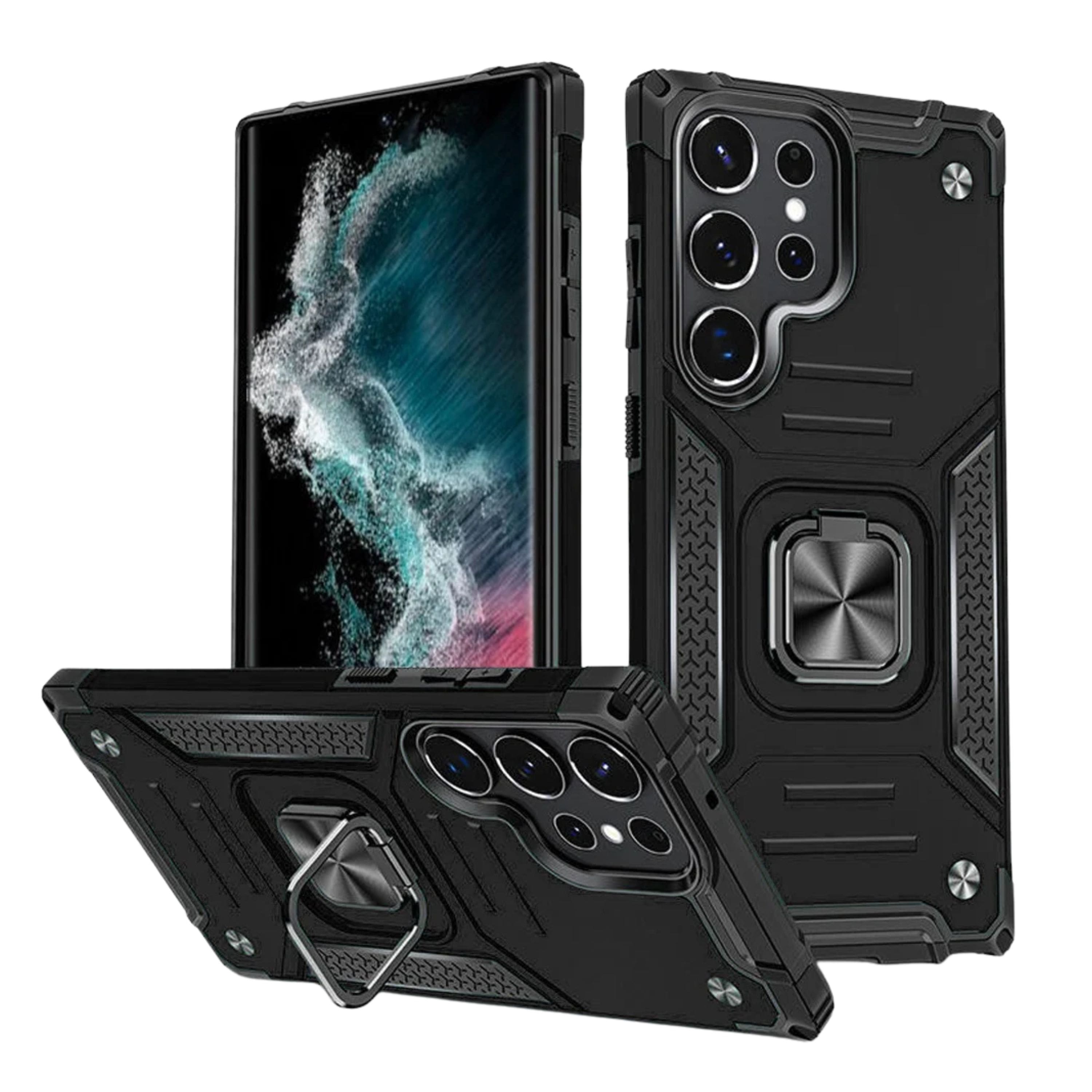 Kitcheniva - Shockproof Robust Magnetic Kickstand Phone Case For Samsung Galaxy S23 - Black price history on PriceWatchPro