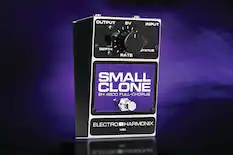OUTPUT 9V
INPUT
DEPTH
RATE
STATUS
SMALL CLONE
EH 4600 FULL-CHORUS
ELECTRO-HARMONIX
USA