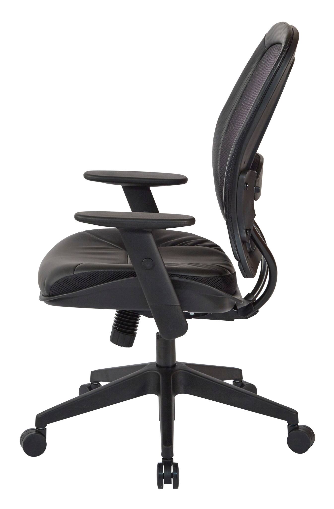 Left. Office Star Products - Executive High Back Chair - Black.