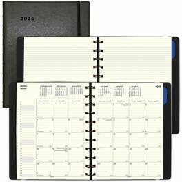 Filofax - Monthly Planner, 17 Months, Bilingual, Black (C1811001), Monthly, Daily, 8 1/2 x 10 7/8, Black