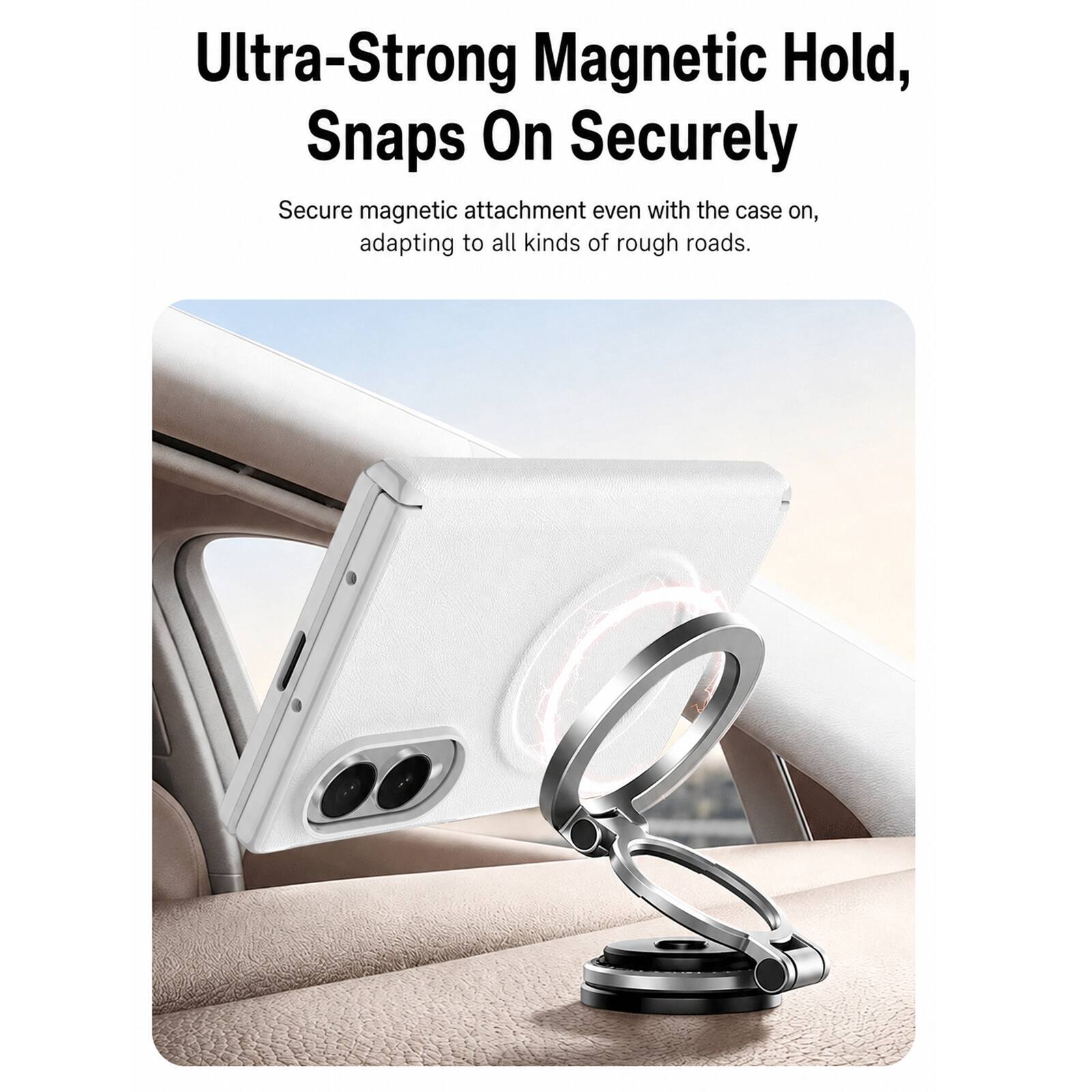 Ultra-Strong Magnetic Hold, Snaps On Securely

Secure magnetic attachment even with the case on, adapting to all kinds of rough roads.