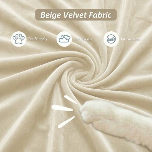 Beige Velvet Fabric

- Pet Friendly
- Soft Touch
- Pill-resistant