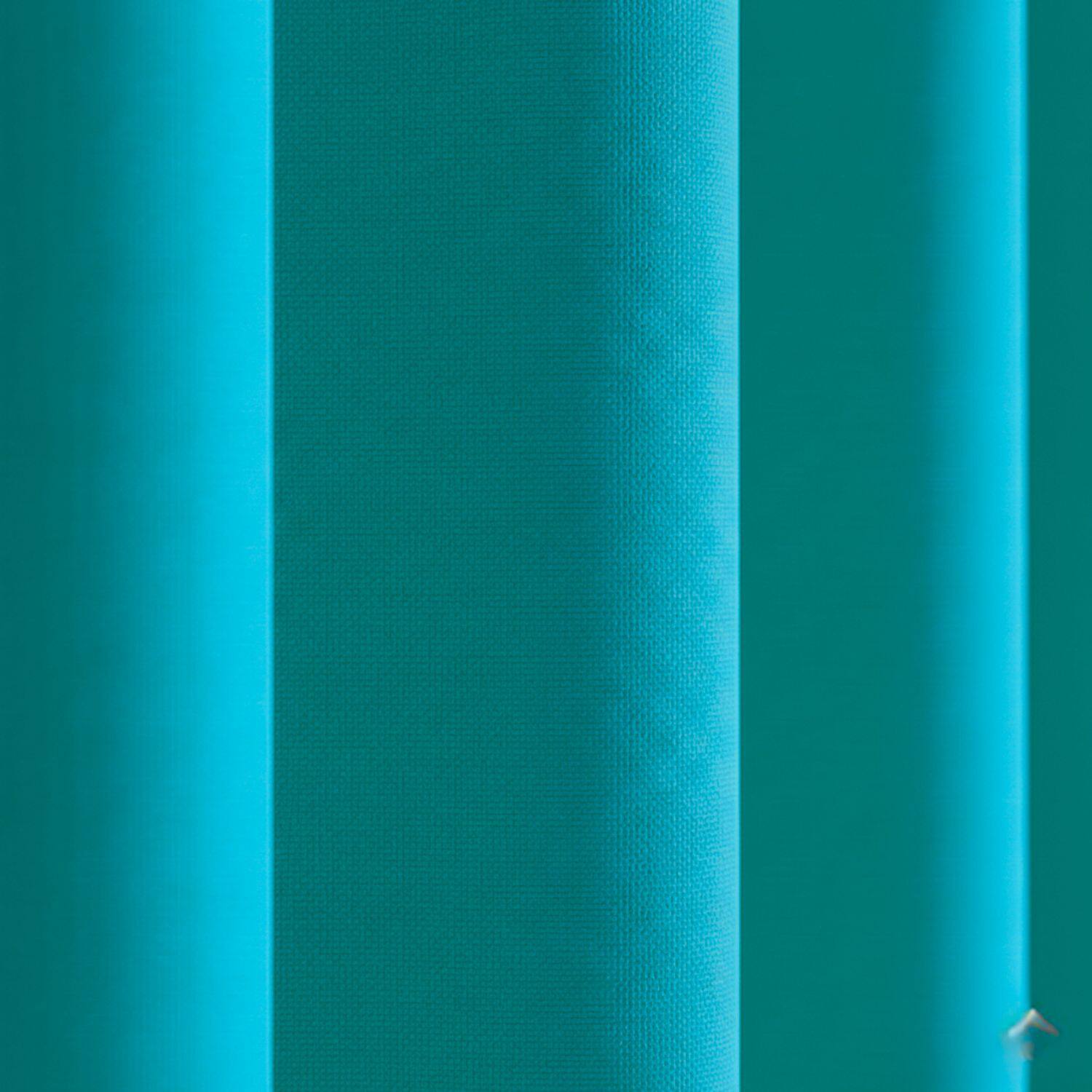 Alt View 2. RT Designers Collection - RT Designers Collection 100% Polyester Twilight Blackout Rod Pocket Curtain Panel 54" x 84" Turquoise - Turquoise.