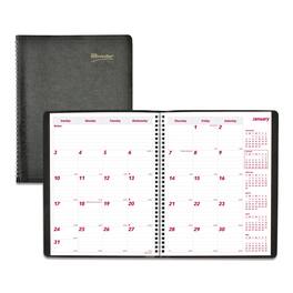 Brownline - Essential Collection 14 Month Ruled Monthly Planner 11 x 8.5 Black Cover 14 Month Dec 2025 to Jan 2027