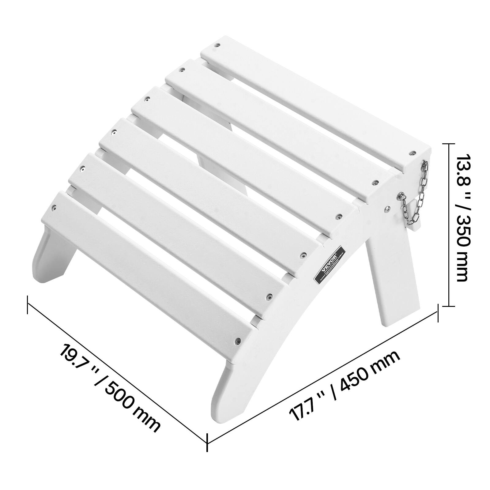 - Width: 13.8" / 350 mm
- Height: 19.7" / 500 mm
- Depth: 17.7" / 450 mm