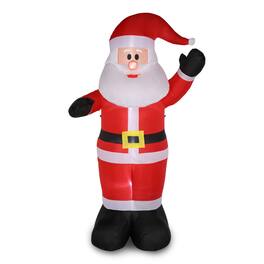 Winado - 8FT Christmas Giant Inflatable Santa Claus with Lights for Outdoor Indoor Home Yard Garden Holiday Party Decoration - Red