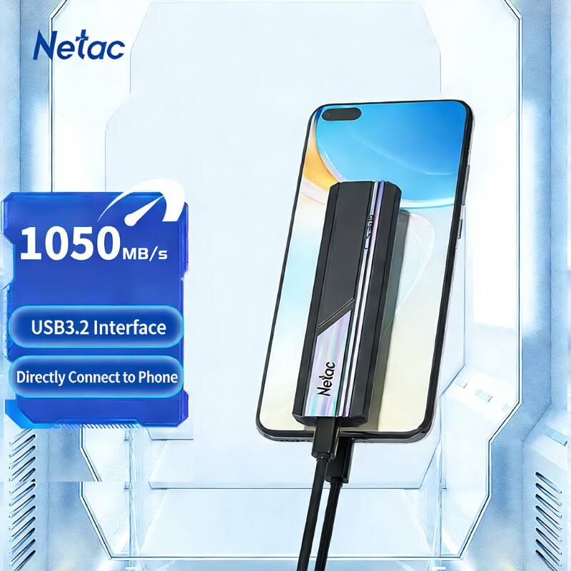 Netac 1050 MB/s USB3.2 Interface Directly Connect to Phone