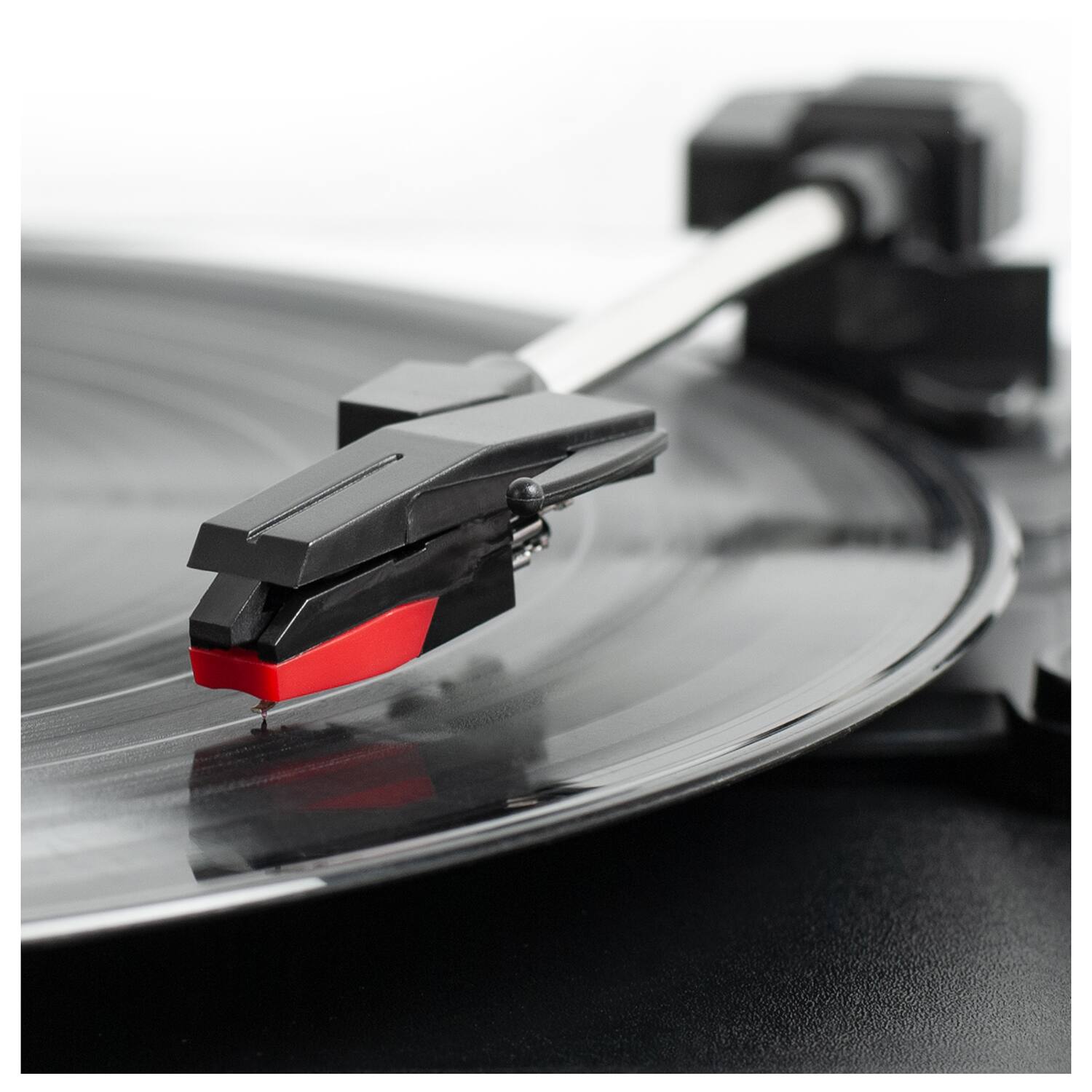 Alt View 3. Victrola - Journey+ Bluetooth Suitcase Record Player - Black.