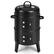 Angle. Costway - 3-in-1 Vertical Charcoal Smoker Portable BBQ Smoker Grill with Detachable 2 Layer - Black.