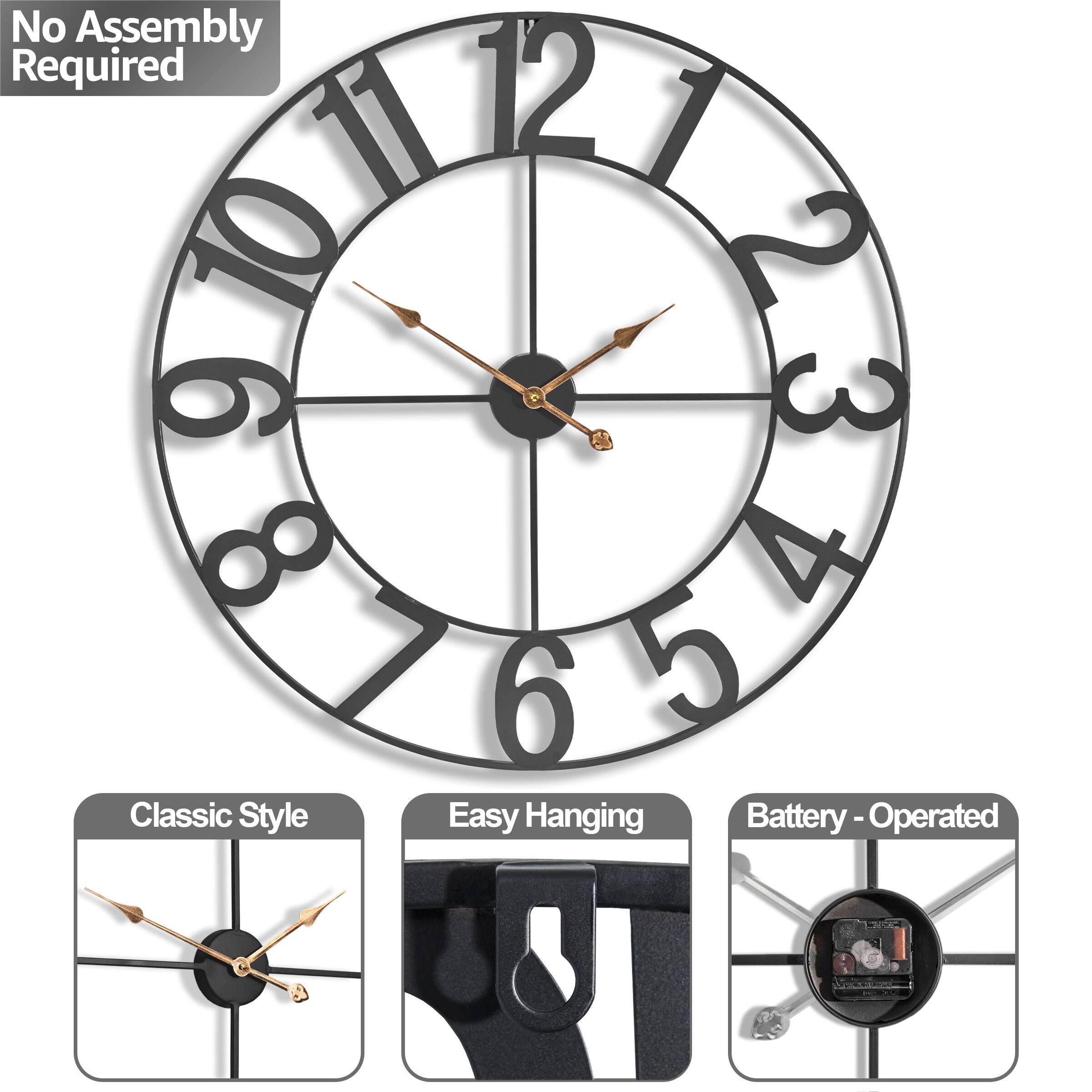No Assembly Required

Classic Style

Easy Hanging

Battery - Operated
