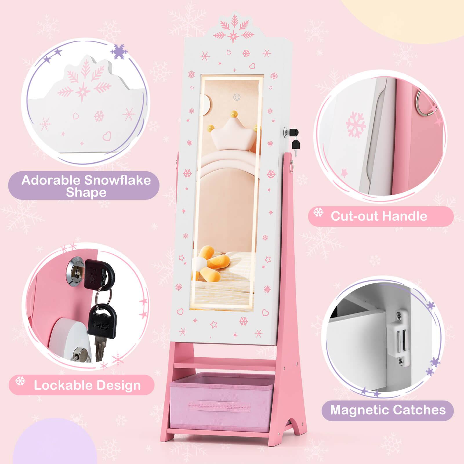 Adorable Snowflake Shape  
Cut-out Handle  
Lockable Design  
Magnetic Catches