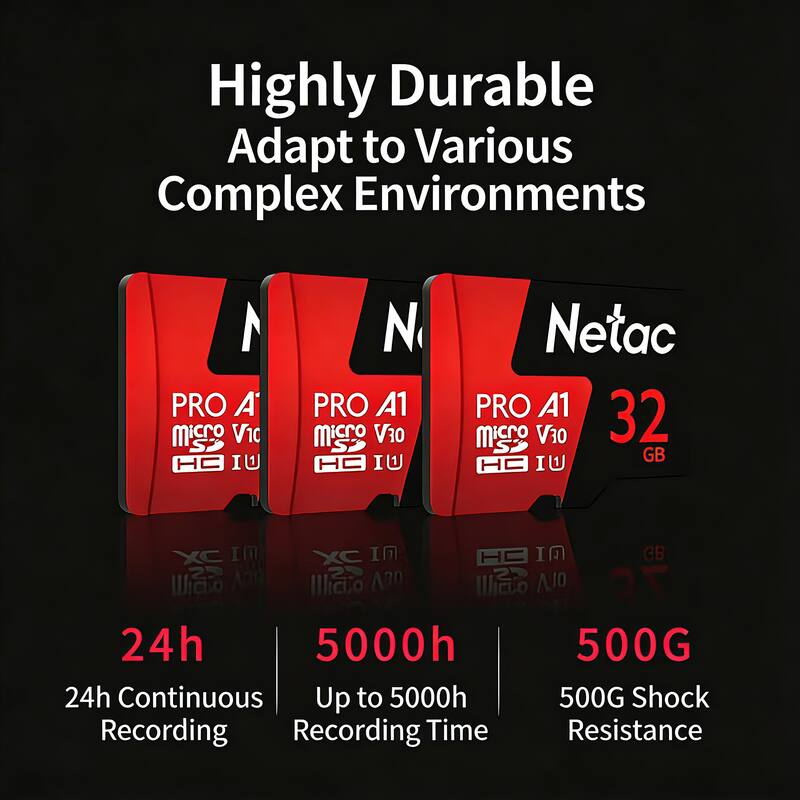 Highly Durable  
Adapt to Various Complex Environments  

PRO A1 Micro V10  
32 GB  

24h Continuous Recording  
Up to 5000h Recording Time  
500G Shock Resistance
