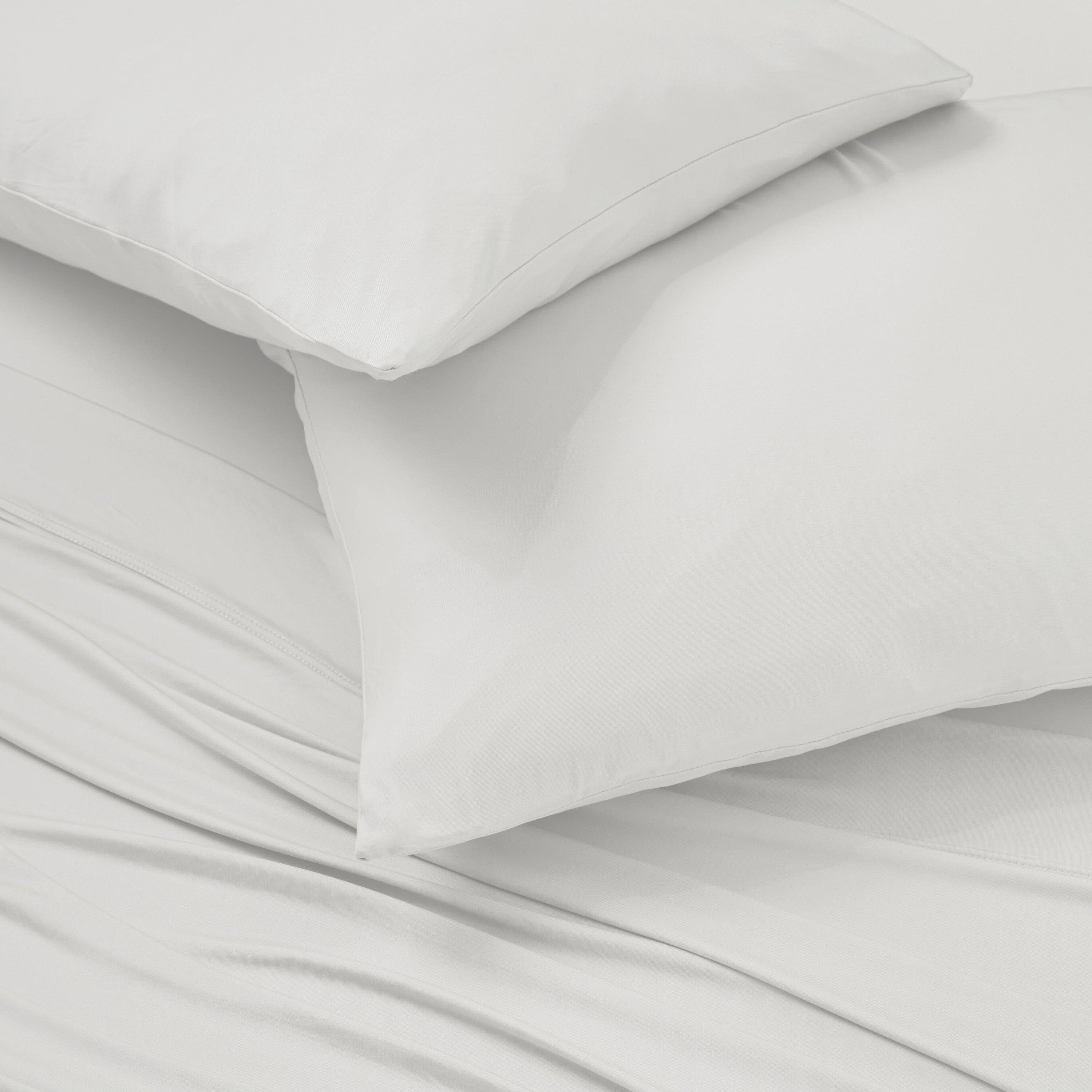 Left. Bedgear - Ver-Tex Pillowcase Set - Light Grey, Queen - light-grey.
