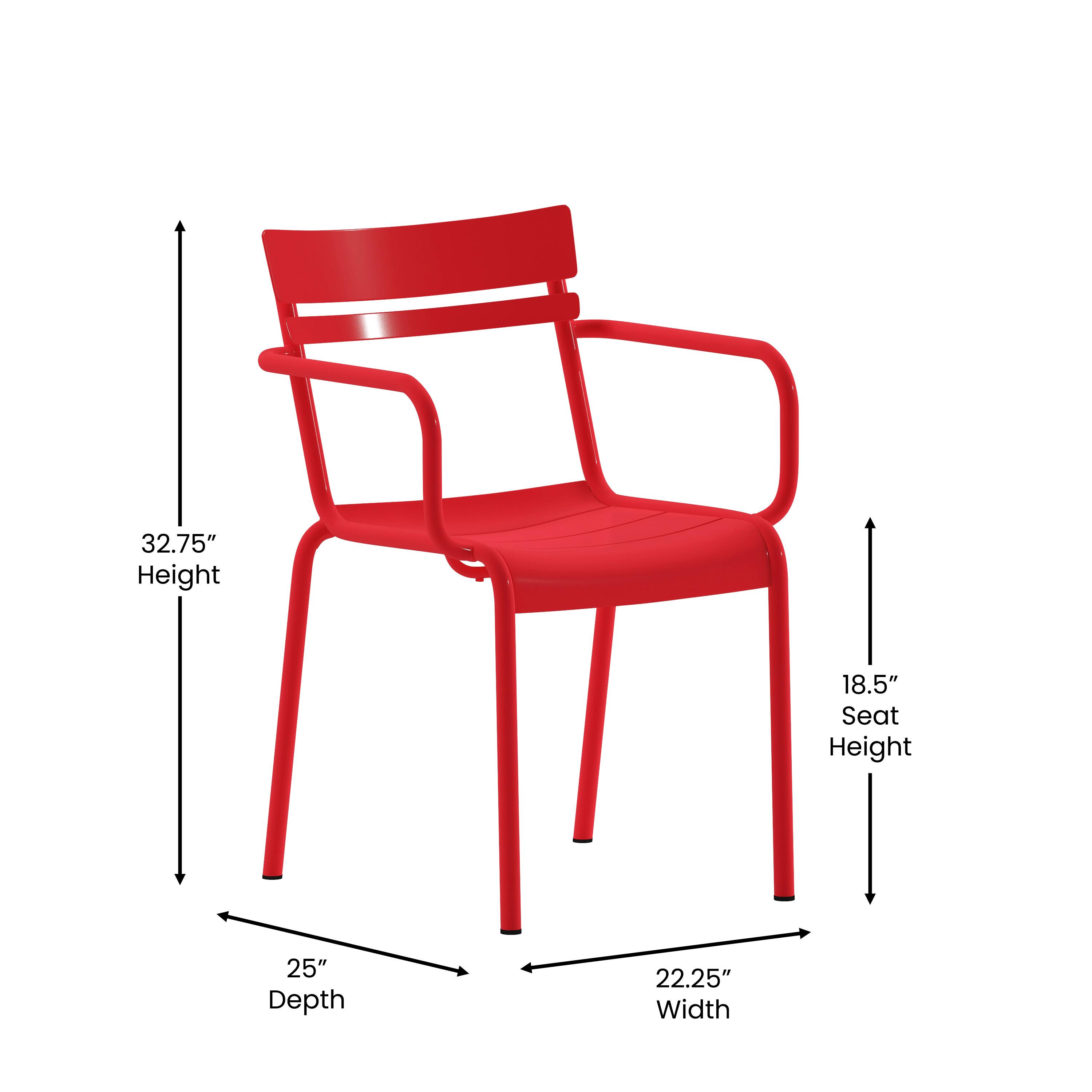 32.75" Height  
18.5" Seat Height  
25" Depth  
22.25" Width