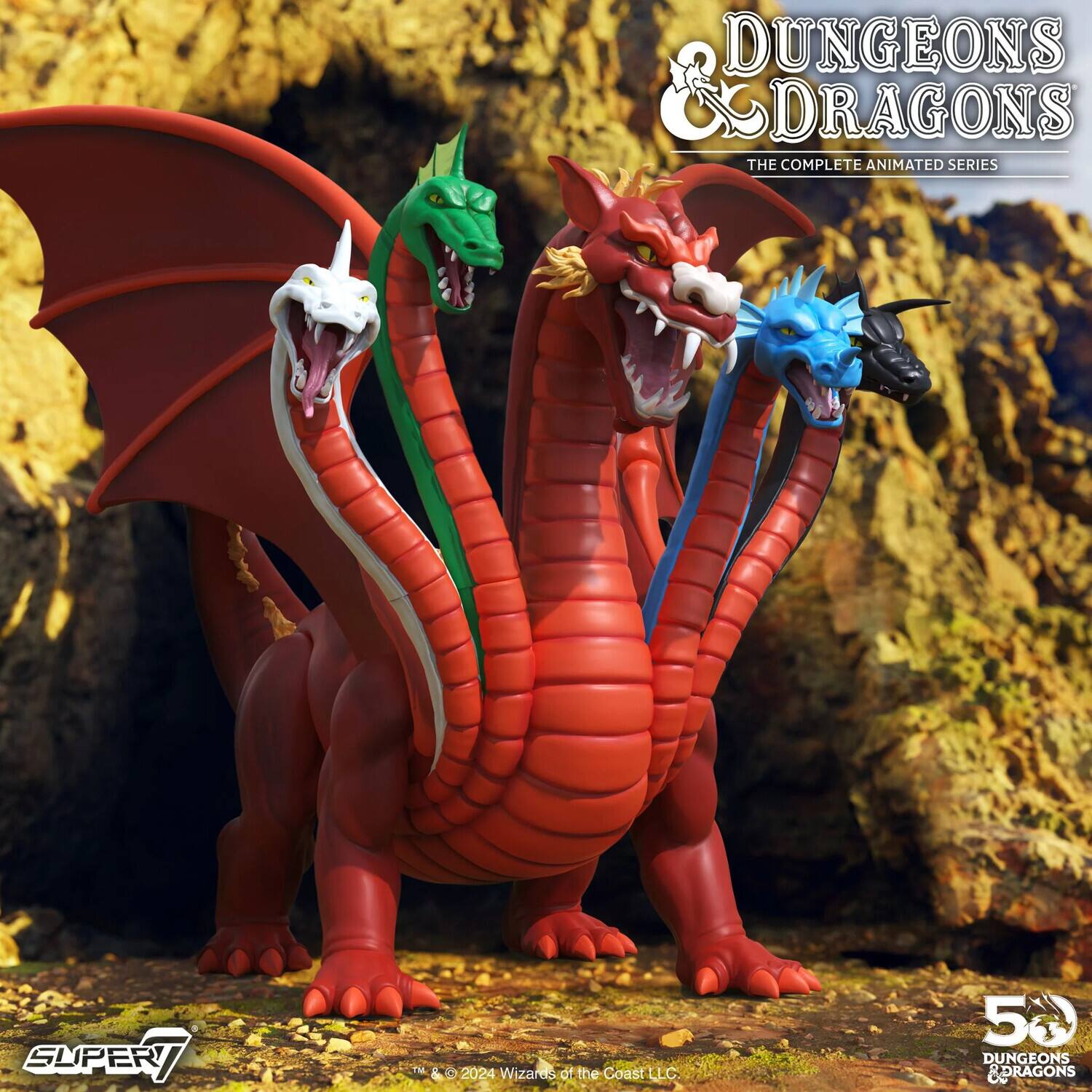 Alt View 1. Super7 - Super7 - Dungeons & Dragons - ULTIMATES! Vinyl - Tiamat   - COLLECTIBLES - Multicolor.