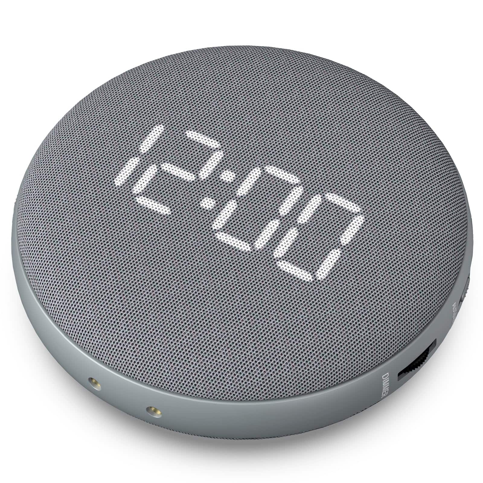 Dazzed Corner - Super Loud Alarm Clock with Vibration for Heavy Sleepers - Gray