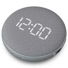 Dazzed Corner - Super Loud Alarm Clock with Vibration for Heavy Sleepers - Gray