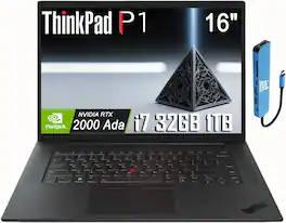 Lenovo - ThinkPad P1 Gen 6 16" FHD+ Workstation - Intel Core i7 - NVIDIA RTX 2000 Ada - 32GB RAM - 1TB SSD - Win 11Pro - Black