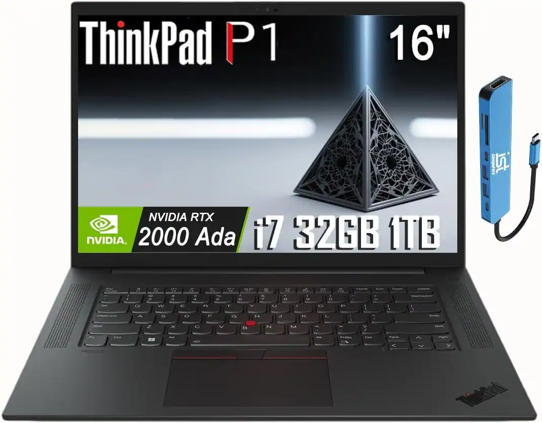 ThinkPad P1  
16"  
NVIDIA RTX 2000 Ada  
i7 32GB 1TB