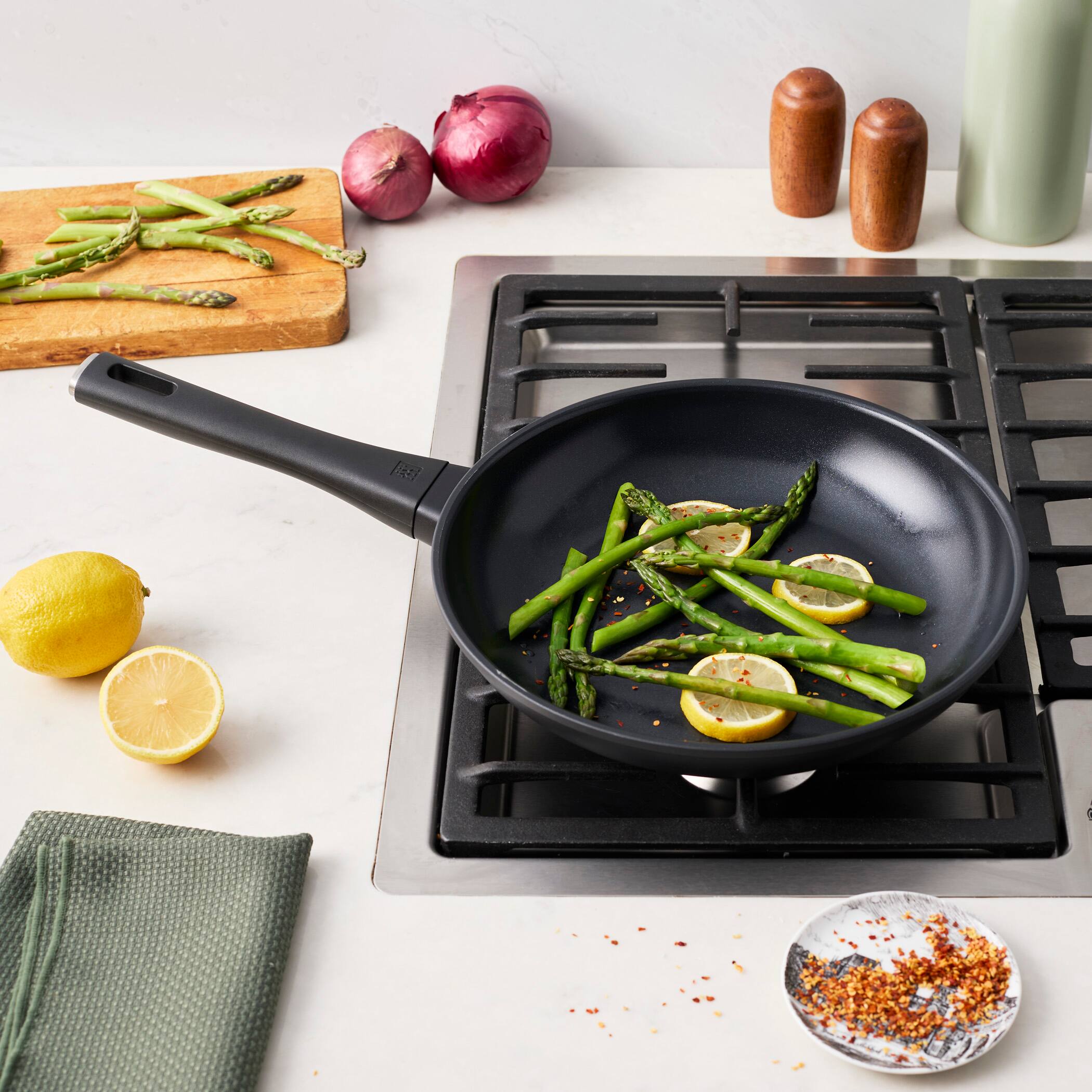 Alt View 5. ZWILLING - ZWILLING Madura Plus Ceramic 10-inch Aluminum Fry Pan Ceramic Nonstick - Black.