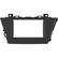Front. Metra - Dash Kit for 2015-2017 Toyota Prius V Vehicles - Matte Black.