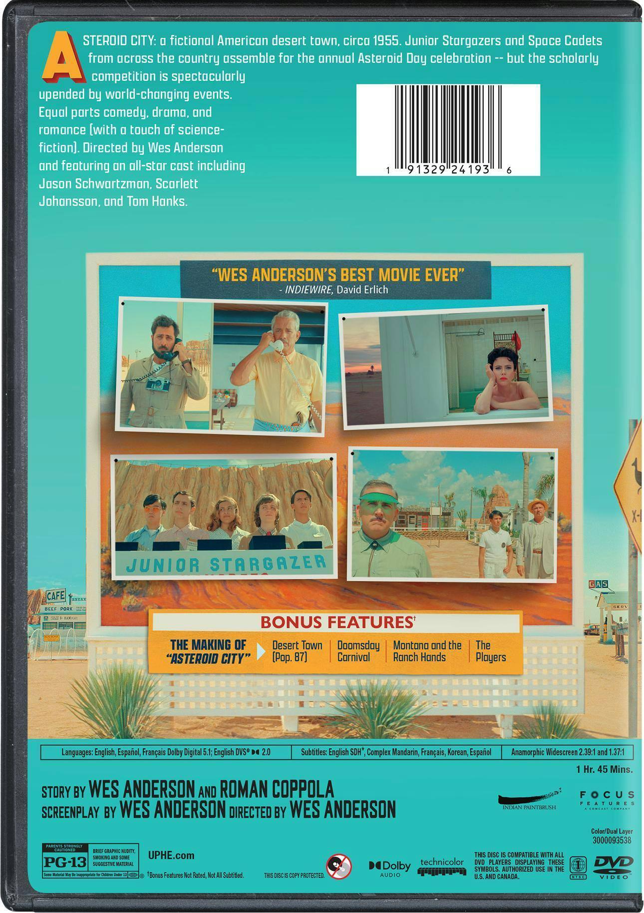 Back. Asteroid City [DVD].