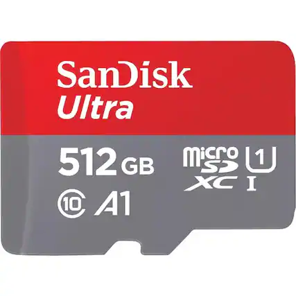 SanDisk Ultra
512 GB
10 A1
microSDXC I
