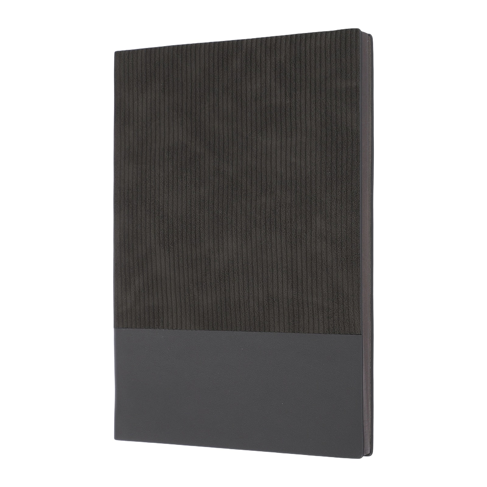 Unique Bargains - Hardcover Leather Lined Journal, 100 Pages 8.3x5.7" A5 Lined Diary Notebook for Office Home Writing - Gray