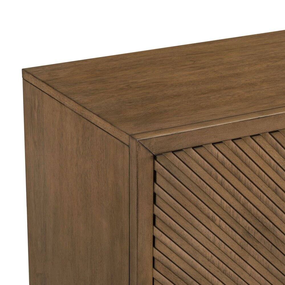 Alt View 4. Liberty Furniture Industries - Easton Storage 2 Door Accent Cabinet Modern Design - Urban Bronze Walnut Wood - Urban Bronze.