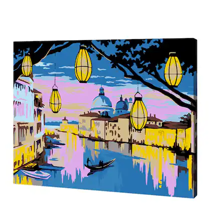 Front. Artwille - Artwille Paint By Number Kit Venice.