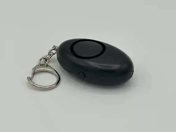 Front. Three61 - SAMURAI SAFETY ALARM KEYCHAIN BLACK.