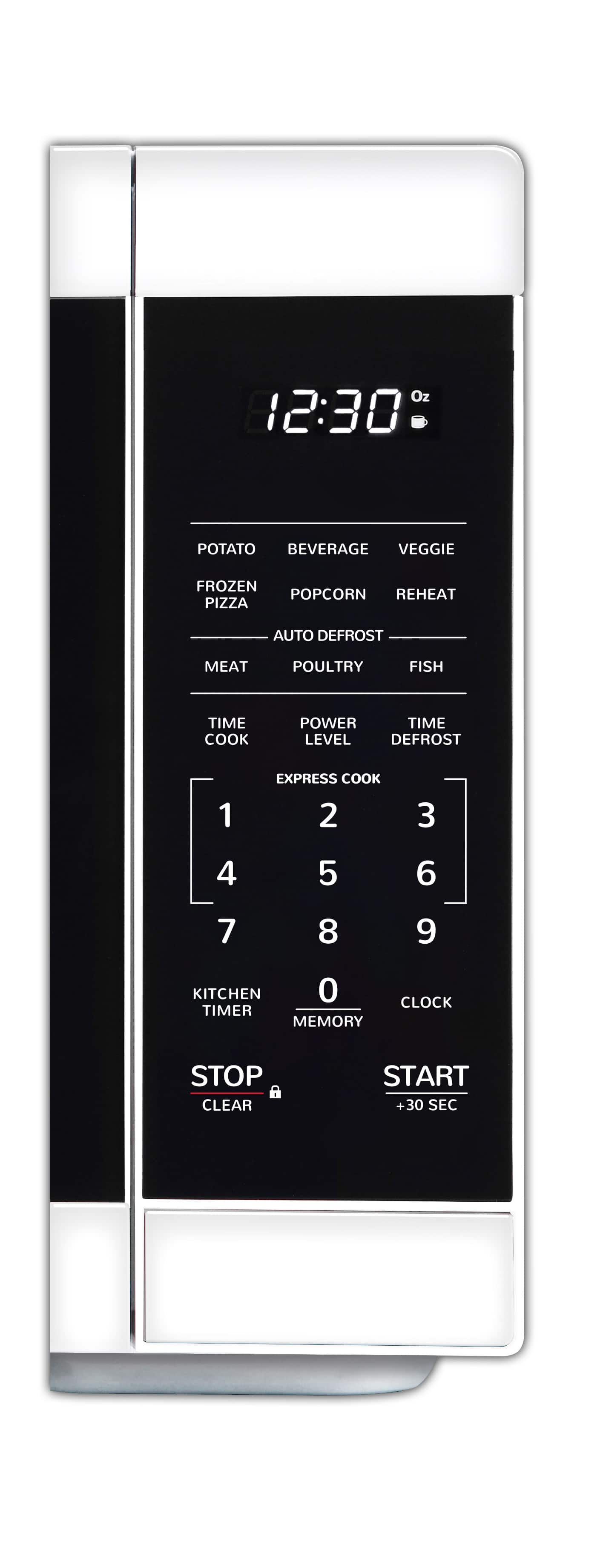 Alt View 11. Sharp - 1.1 cu ft Countertop Microwave with 1000 watts and Auto Cook Features - White.