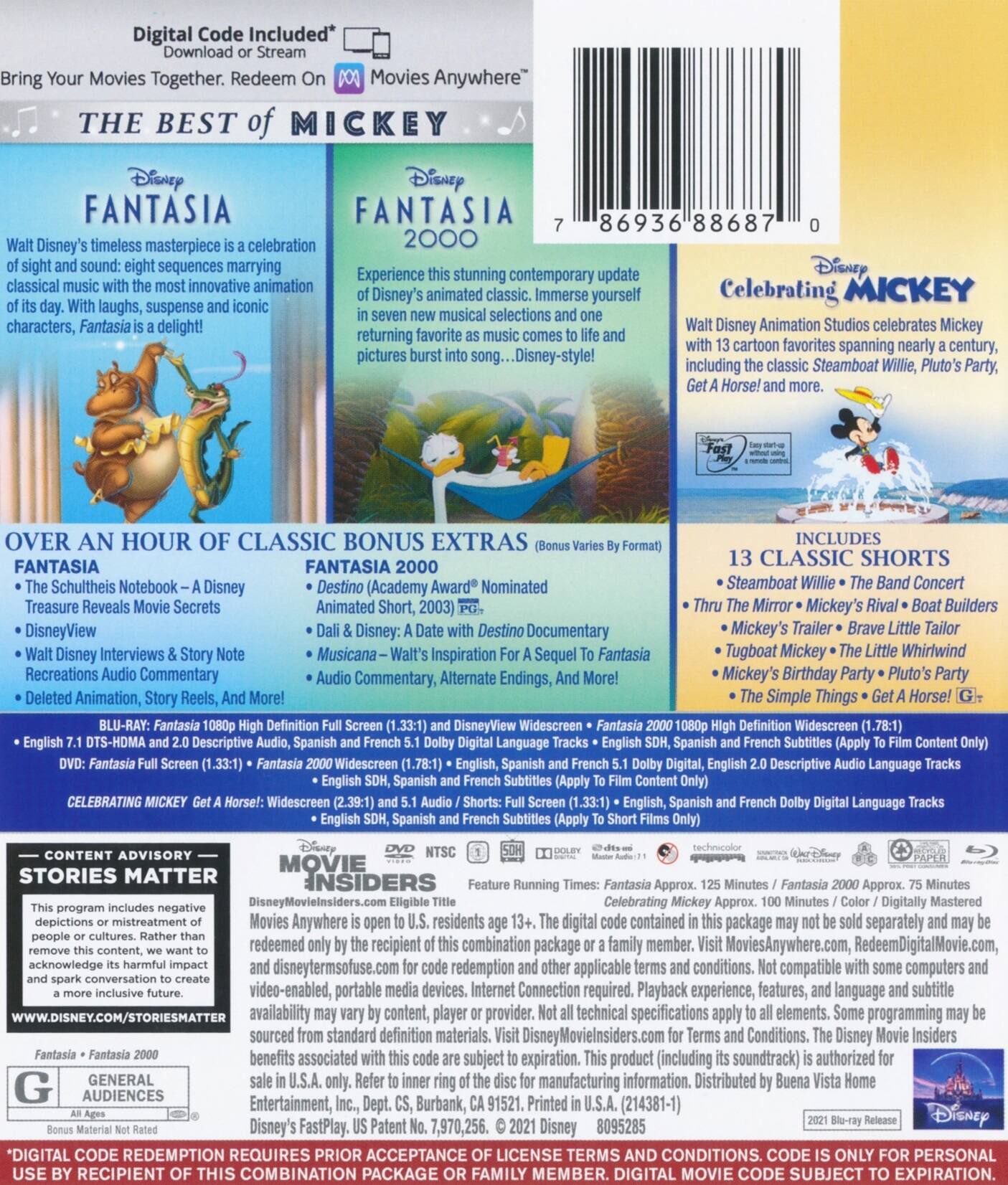 Alt View 1. The Best Of Mickey Collection (Blu-ray + Digital).