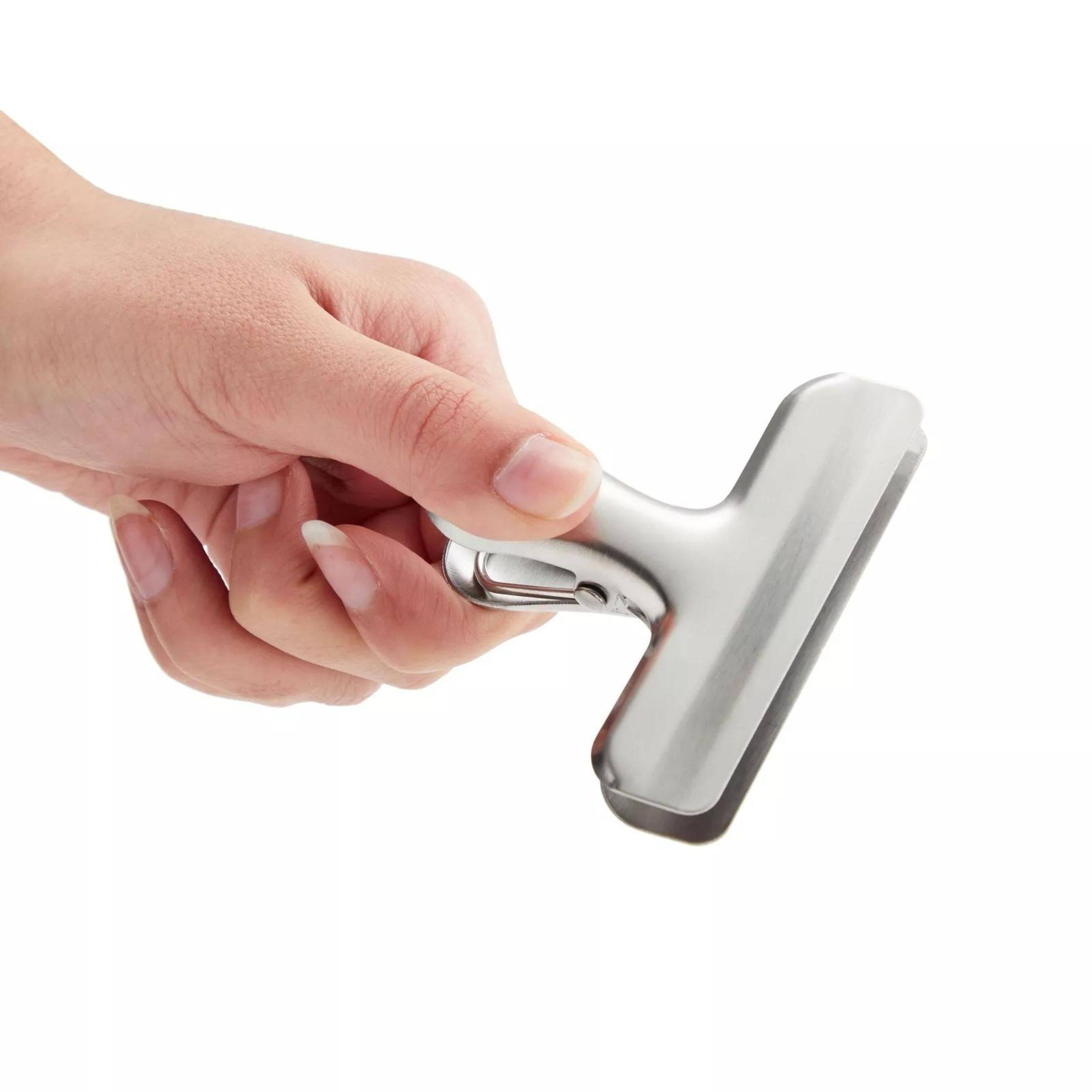 Alt View 1. Kitcheniva - 3" Stainless Steel Chip Clips 10 Pcs.