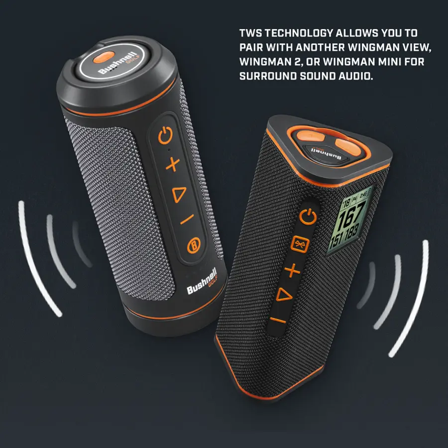 Bushnell Wingman View Golf GPS Bluetooth Speaker with 3