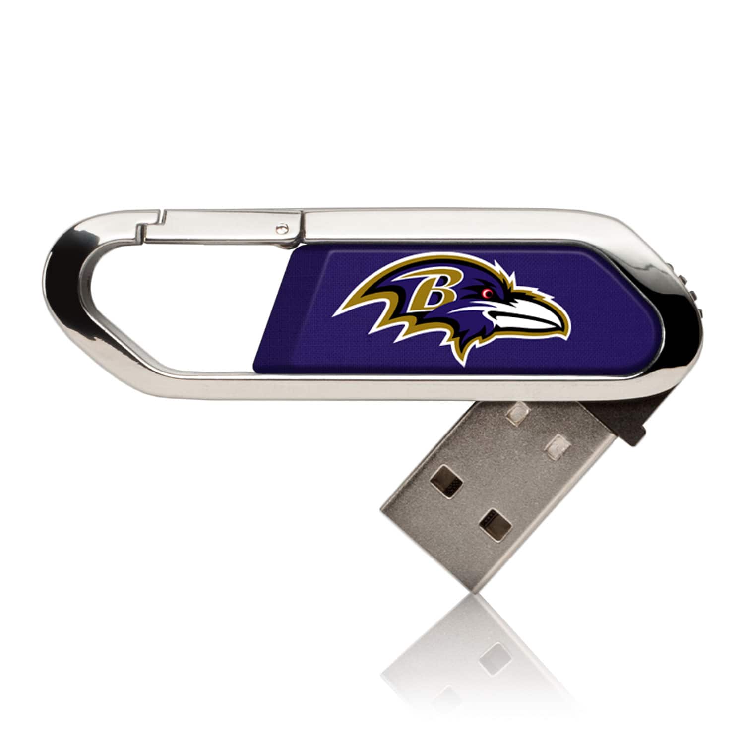 Keyscaper - Baltimore Ravens Solid Clip USB Flash Drive - Multicolor