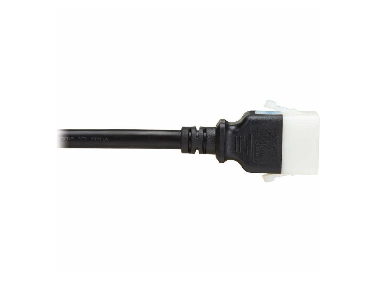 Alt View 4. Eaton - Eaton Tripp Lite Series PDU Power Cord C19 to P-Lock C20 Heavy-Duty 20A 250V 12 AWG 4 ft. 1.2 m Black - Black.