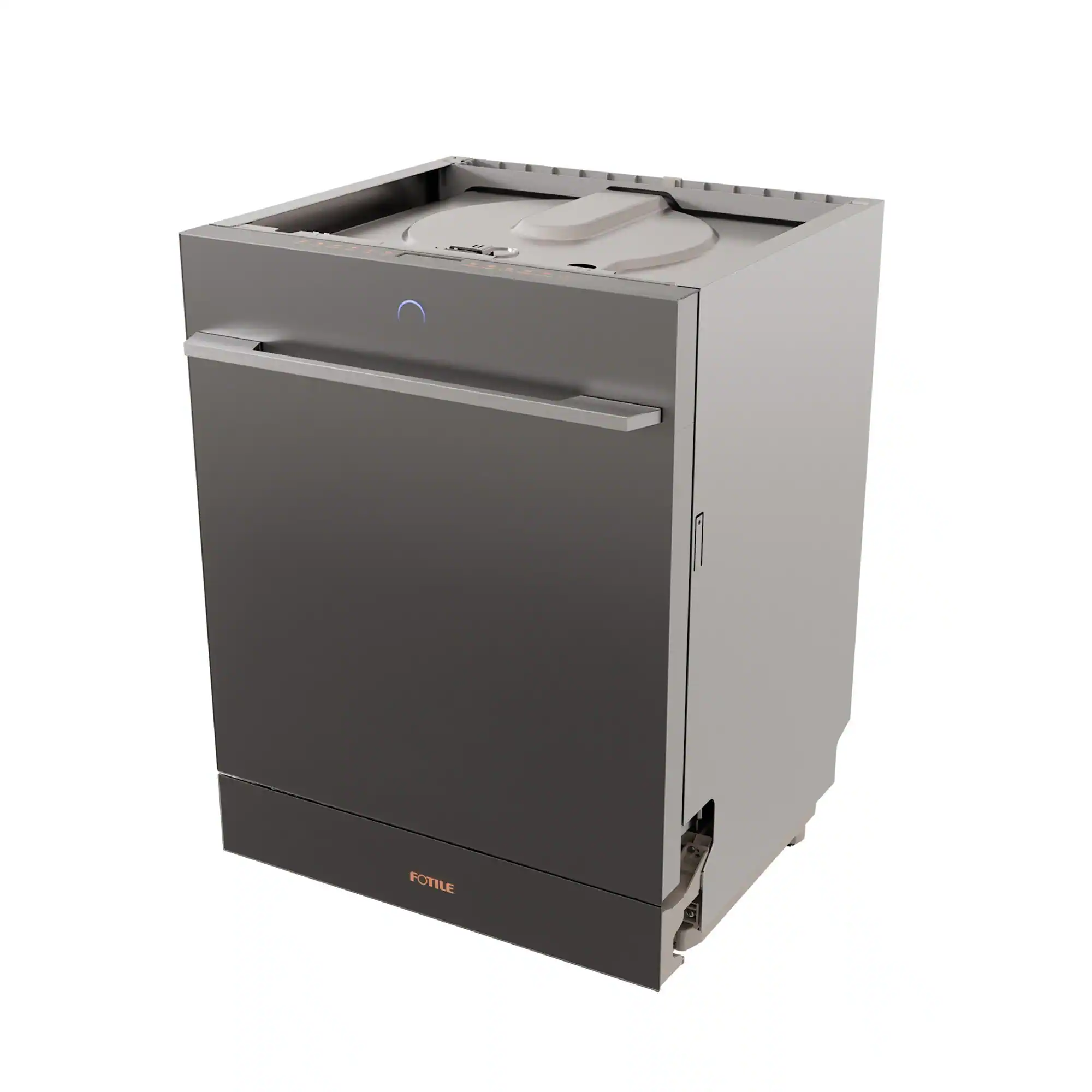 Left. FOTILE - FOTILE Built-In Dishwasher in MOONSHADOW Grey with High-Pressure HydroJet Technology - MOONSHADOW Grey.