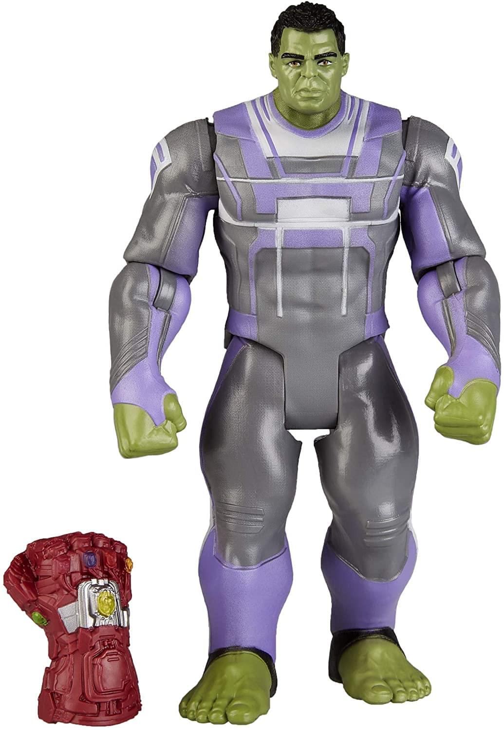 Alt View 10. Hasbro - Marvel Avengers Endgame 6 Inch Action Figure | Hulk w/ Infinity Gauntlet - Grey.
