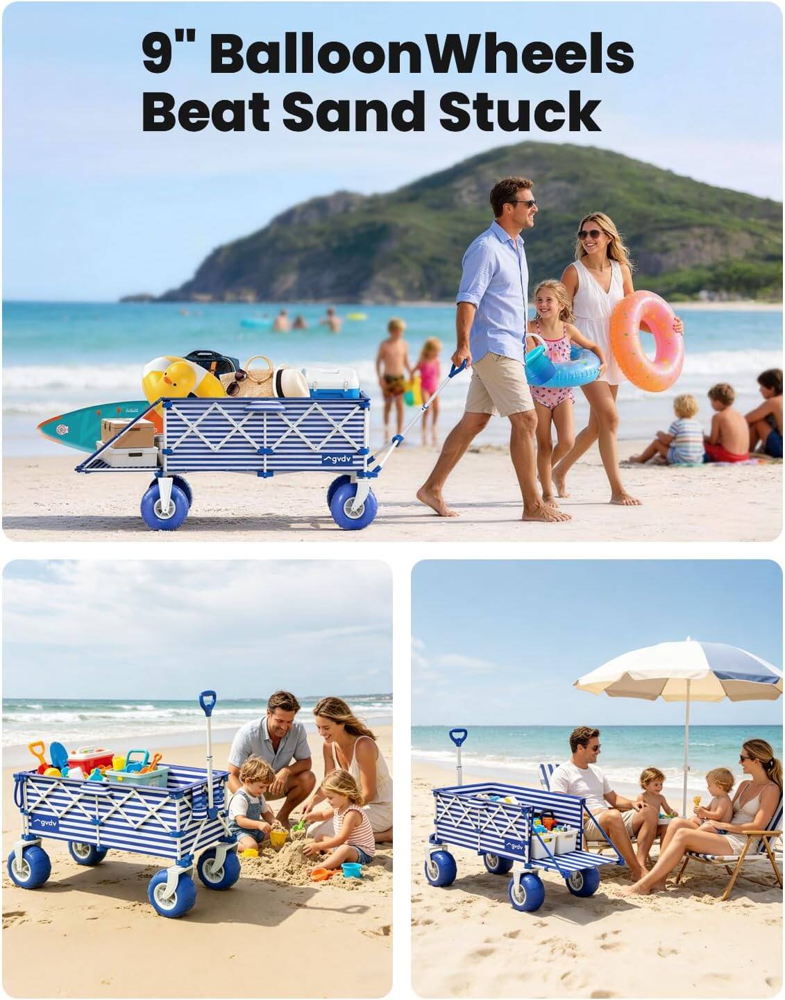 9" BalloonWheels Beat Sand Stuck