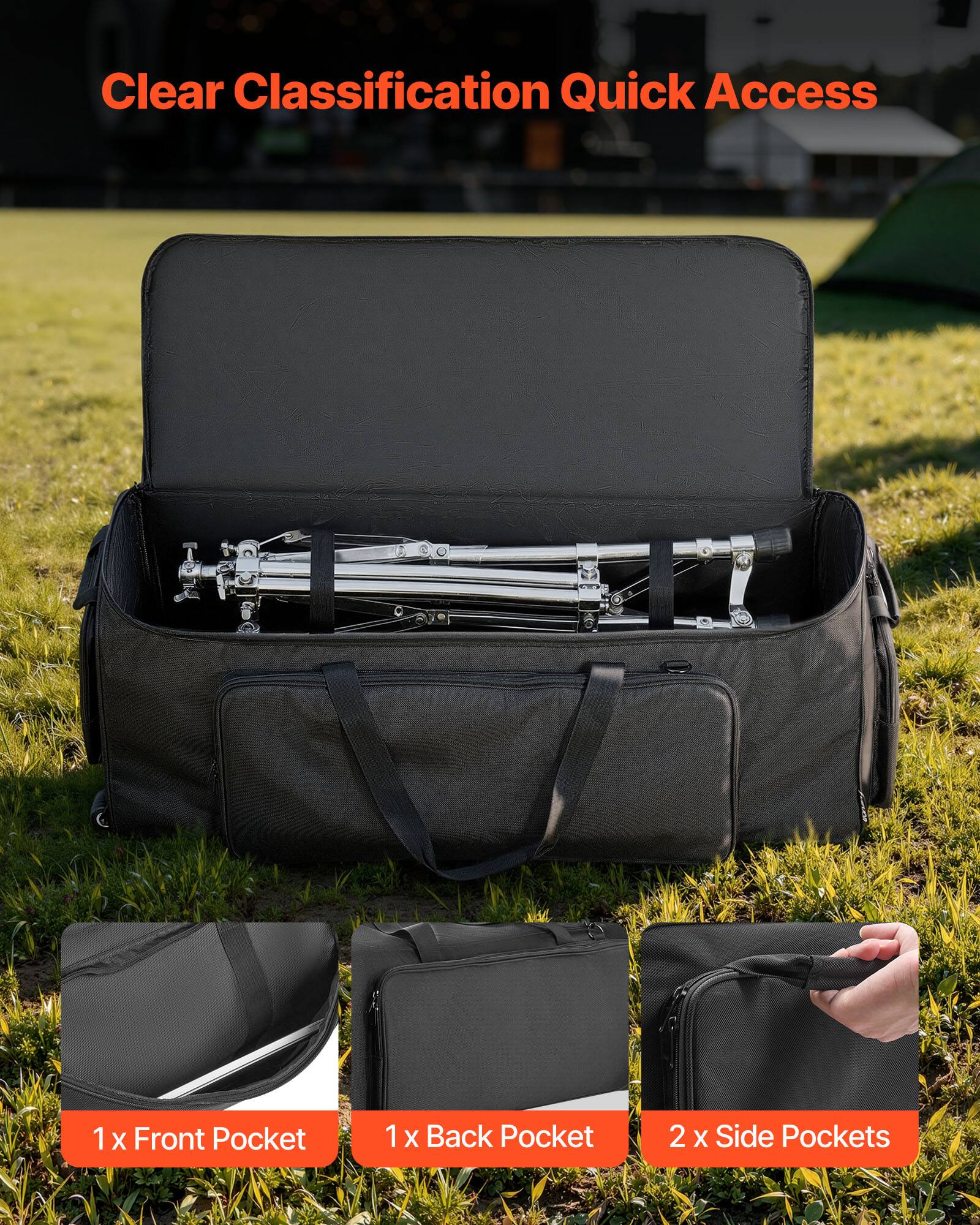 Clear Classification Quick Access

1 x Front Pocket  
1 x Back Pocket  
2 x Side Pockets